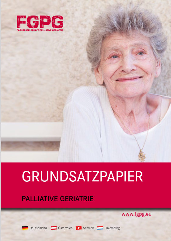 Cover: FGPG Grundsatzpapier Palliative Geriatrie
